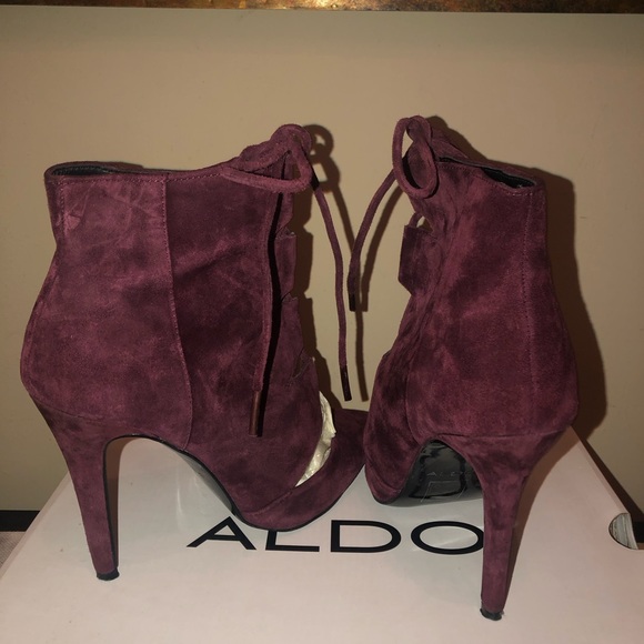 Aldo; suede lace-up bootie; very nice, classy and comfortable; very soft - Picture 7 of 15